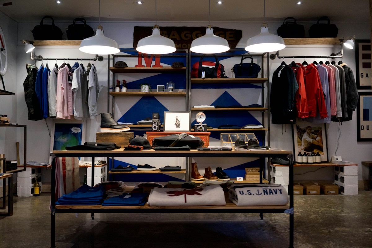 Interior of a retail store